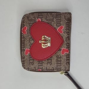Juicy Couture Valentine Heart Zipper wallet